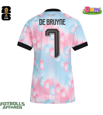 Belgien Kevin De Bruyne #7 Bortatröja Kvinnor VM 2026 Kortärmad